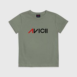 Футболка хлопковая детская Avicii, цвет: авокадо