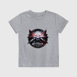 Футболка хлопковая детская The Witcher 3, цвет: меланж