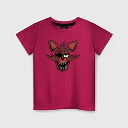 Футболка хлопковая детская Foxy FNAF, цвет: маджента