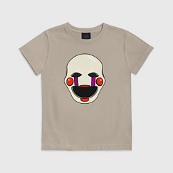 Футболка хлопковая детская Puppet FNAF Марионетка, цвет: миндальный