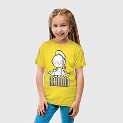 Футболка хлопковая детская Armind, цвет: желтый — фото 2