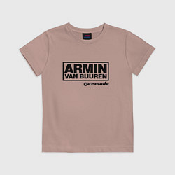 Футболка хлопковая детская Armin van Buuren, цвет: пыльно-розовый