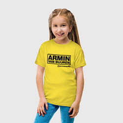 Футболка хлопковая детская Armin van Buuren, цвет: желтый — фото 2