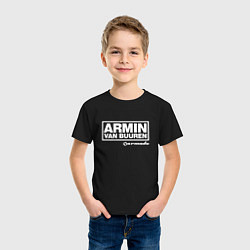 Футболка хлопковая детская Armin van Buuren, цвет: черный — фото 2