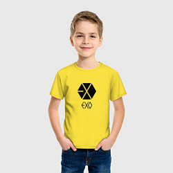Футболка хлопковая детская EXO цвета желтый — фото 2
