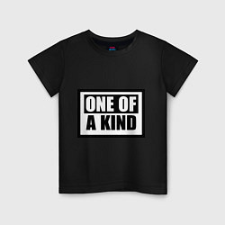 Футболка хлопковая детская One of a kind, цвет: черный