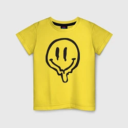 Футболка хлопковая детская Liquid Smile, цвет: желтый