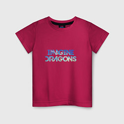 Футболка хлопковая детская Imagine Dragons: Clear Sky, цвет: маджента