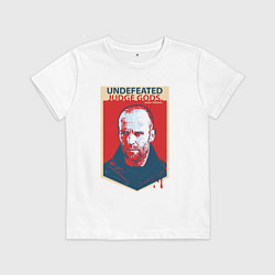 Футболка хлопковая детская Джейсон Стэтхэм, цвет: белый