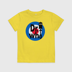 Футболка хлопковая детская THE DR. WHO, цвет: желтый