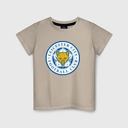 Футболка хлопковая детская Leicester City FC, цвет: миндальный