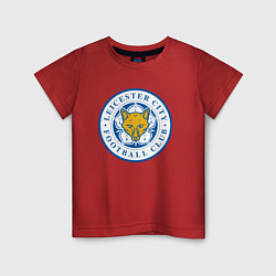 Футболка хлопковая детская Leicester City FC, цвет: красный