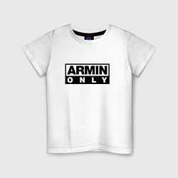 Футболка хлопковая детская Armin Only, цвет: белый