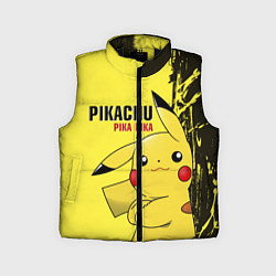 Детский жилет Pikachu Pika Pika, цвет: 3D-черный