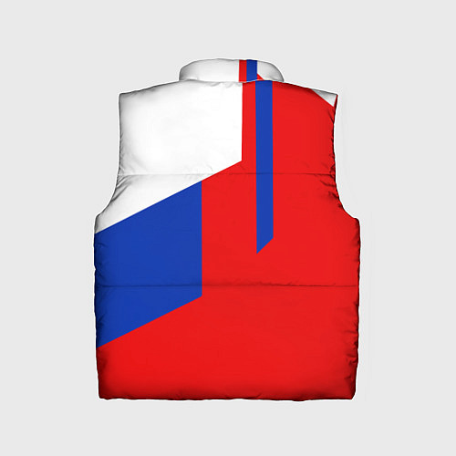 Детский жилет Russia: Geometry Tricolor / 3D-Черный – фото 2