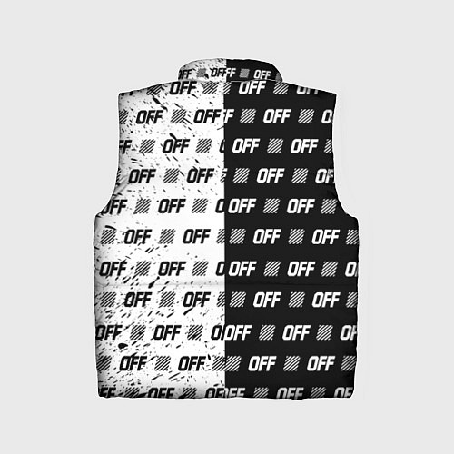 Детский жилет Off-White: Black & White / 3D-Черный – фото 2