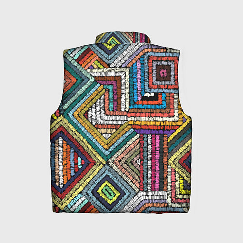 Детский жилет Этнический орнамент вышивка / 3D-Черный – фото 2