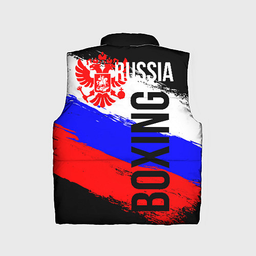 Детский жилет Boxing Russia Team и герб РФ / 3D-Черный – фото 2