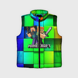 Детский жилет MINECRAFT, цвет: 3D-светло-серый
