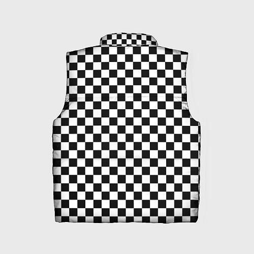 Детский жилет Шахматка мелкая / 3D-Черный – фото 2