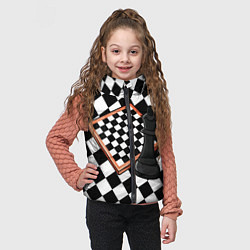 Детский жилет Шахматы, цвет: 3D-черный — фото 2