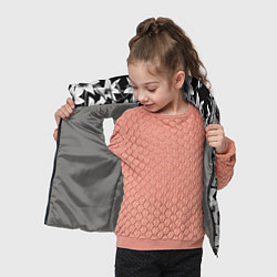 Детский жилет Лилии черно-белые, цвет: 3D-светло-серый — фото 2