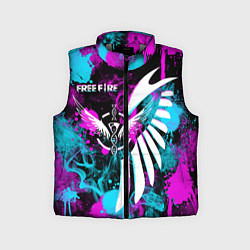 Детский жилет FREE FIRE NEON, цвет: 3D-светло-серый