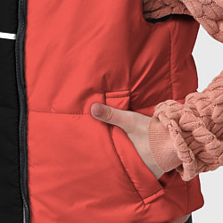 Детский жилет Черный и коралловый арт деко, цвет: 3D-светло-серый — фото 2