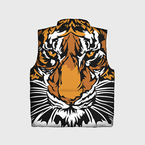 Детский жилет Взгляд хозяина джунглей / 3D-Черный – фото 2