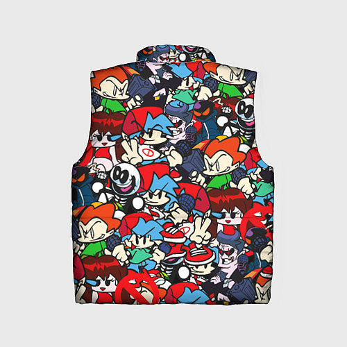 Детский жилет FRIDAY NIGHT FUNKIN ВСЕ ПЕРСОНАЖИ / 3D-Светло-серый – фото 2