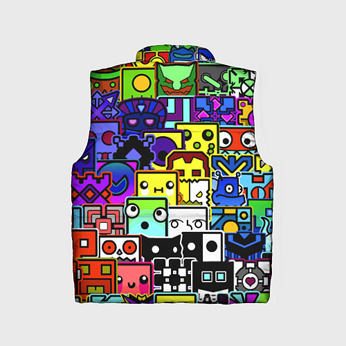 Детский жилет Geometry Dash: All Skins / 3D-Светло-серый – фото 2