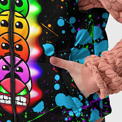 Детский жилет Geometry Dash: Splashes of Paint, цвет: 3D-светло-серый — фото 2