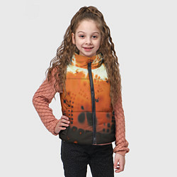Детский жилет Коллекция Journey Оранжевый взрыв 126-3 2, цвет: 3D-черный — фото 2