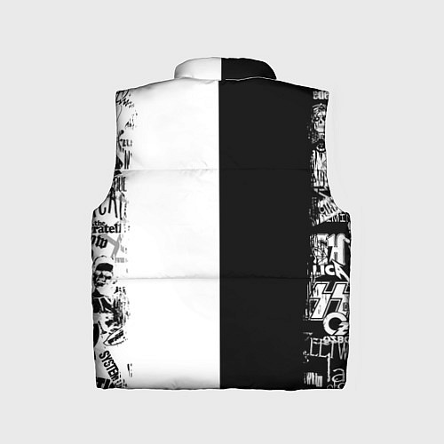 Детский жилет КОРОЛЬ И ШУТ ЧЁРНО БЕЛЫЙ КЛОУН / 3D-Черный – фото 2