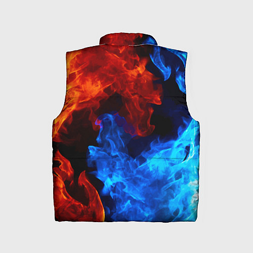 Детский жилет Огонь - Вода Инь - Янь / 3D-Черный – фото 2
