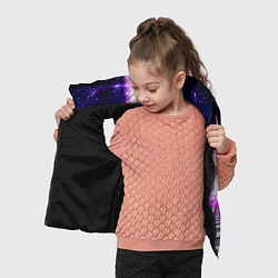 Детский жилет Vaporwave Neon Space, цвет: 3D-черный — фото 2