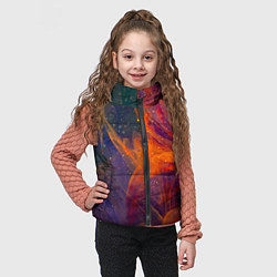 Детский жилет Разноцветный абстрактный дым, цвет: 3D-красный — фото 2