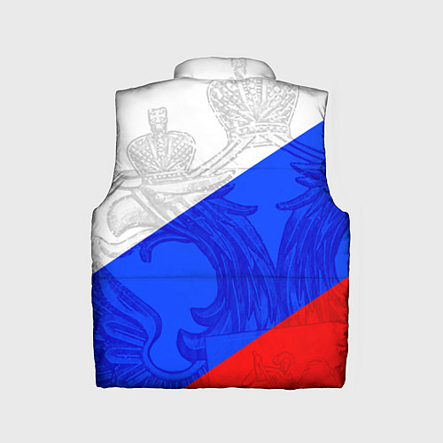 Детский жилет RUSSIA - SPORTWEAR - ТРИКОЛОР / 3D-Красный – фото 2