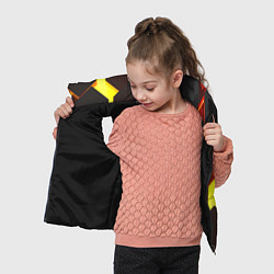 Детский жилет Лавовые Соты 3D, цвет: 3D-черный — фото 2