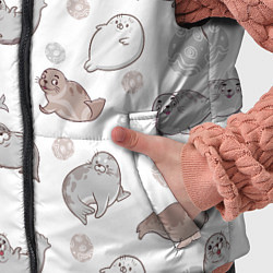 Детский жилет Милые тюлени, цвет: 3D-черный — фото 2