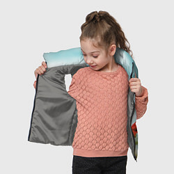 Детский жилет Маки - небо, цвет: 3D-светло-серый — фото 2