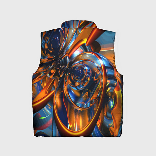 Детский жилет Объёмная футуристическая композиция Абстракция Vol / 3D-Черный – фото 2