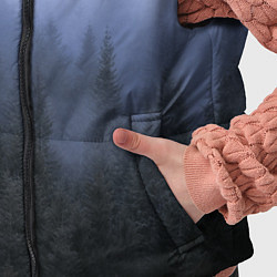 Детский жилет Лес в ночи, цвет: 3D-черный — фото 2