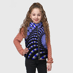 Детский жилет Неоновая спираль Абстракция Neon Spiral Abstractio, цвет: 3D-светло-серый — фото 2