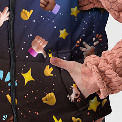 Детский жилет Смайлики-руки 3D Emoji Hands, цвет: 3D-черный — фото 2