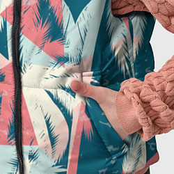 Детский жилет Пальмы Паттерн, цвет: 3D-светло-серый — фото 2