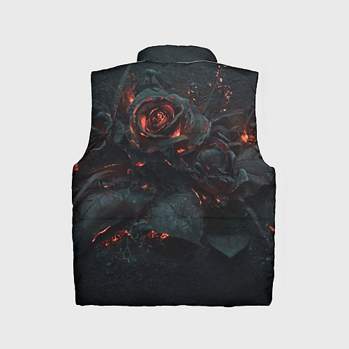 Детский жилет Тлеющий розы / 3D-Черный – фото 2