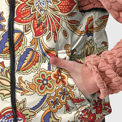 Детский жилет Цветочный винтажный орнамент, цвет: 3D-светло-серый — фото 2