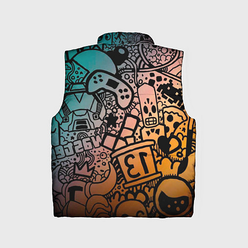 Детский жилет Life is gaming / 3D-Черный – фото 2