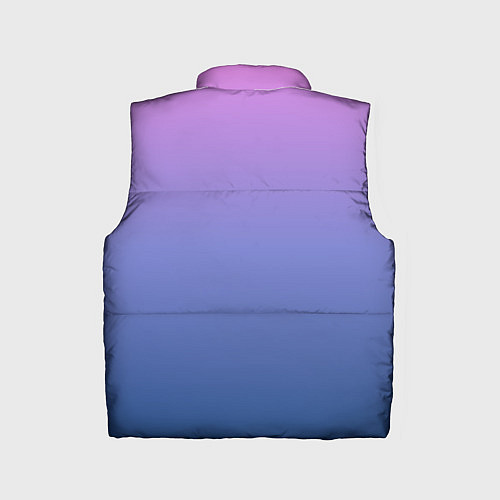 Детский жилет PINK-BLUE GRADIENT ГРАДИЕНТ / 3D-Черный – фото 2